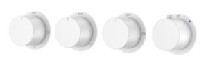 Смеситель встроенный с термостатом STICK DIAMOND MATT WHITE 5-проходной