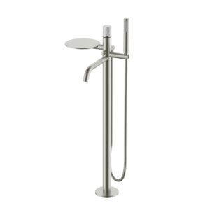 Смеситель напольный STICK DIMOND NICKEL BRUSH MARBLE GREY