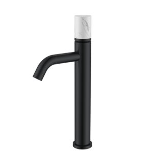 Смеситель STICK для умыв. выс. BLACK MARBLE WHITE_Комплект
