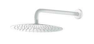 Верхний душ с кронштейном UNO Matt White 30cm латунь