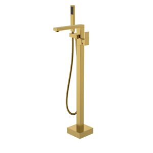 Смеситель напольный, QUBIC Bronze