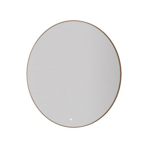 Зеркало круглое c мет. рамой, подсветка, сенсор, антизапотевание, 100см BRUSHED BRONZE