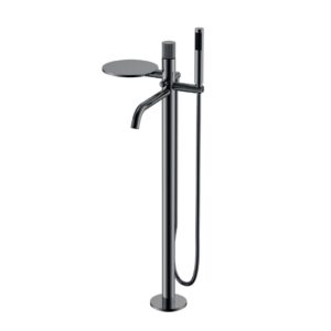 Смеситель STICK напольный Shine Gun Metal LINEA