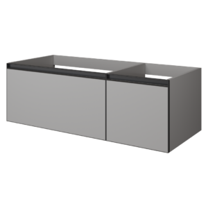 QUATRO 2 120см (80+40) тумба LUNA профиль ANTHRACITE