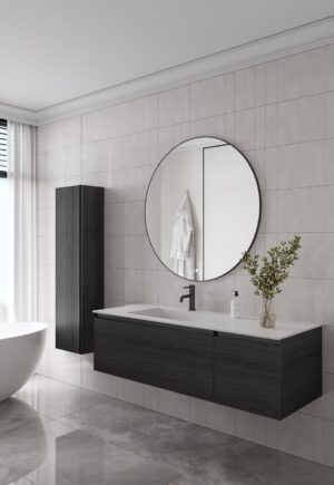 Комплект QUATRO M2-140 тумба+раковина моноблок WHITE