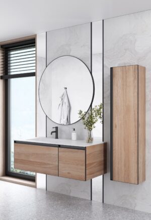 Комплект QUATRO M2-120 тумба+раковина моноблок WHITE
