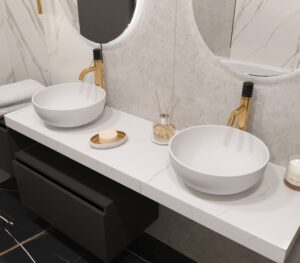 Столешница прямая FLAT CALACATTA 1610*460*70