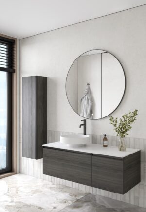 Комплект QUATRO M2-120 тумба+раковина чаша Matt White